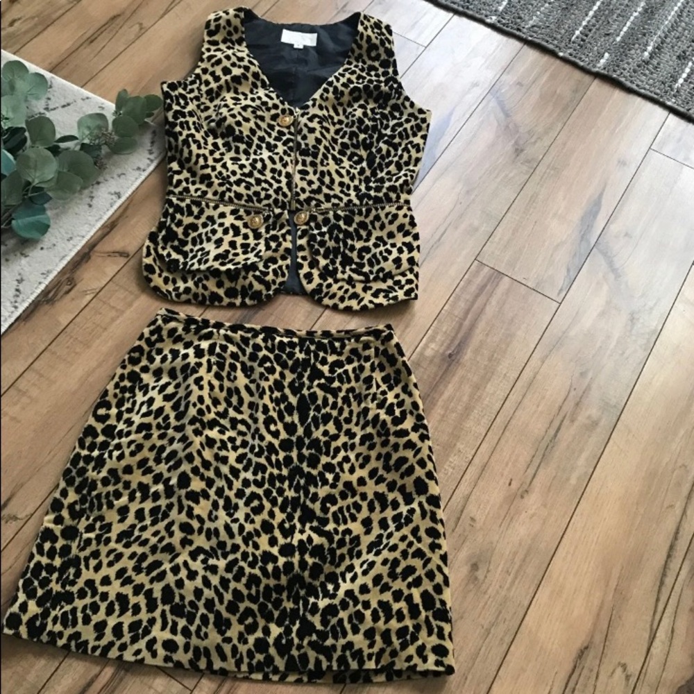 Vintage Cache Leopard Suit